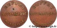 NECESSITY (EMERGENCY COINS AND JETONS OR TOKENS OF Jeton - Buffet Automatique NECESSITY (EMERGENCY COINS AND JETONS OR TOKENS OF ) MISCELLANEOUS TOPICS Marseille n.d. (30mm, 9,16g, 12h) -