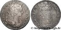 FRANCE Écu à l’écu écartelé de France et de Navarre LOUIS XV THE BELOVED Troyes 1719 (37,5mm, 23,70g, 6h) -