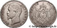 FRANCE 5 francs Napoléon III, tête nue SECOND EMPIRE Lyon 1855 (37mm, 24,58g, 6h) -