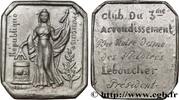 FRANCE Médaille, Club du 3e arrondissement DEUXIÈME RÉPUBLIQUE 1848 (42mm, 26,72g, 12h) -