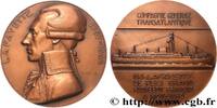 FRANCE Médaille, Paquebot M. S. Lafayette MER ET MARINE : PAQUEBOTS, NAVIRES, BATEAUX (1930) (67,5mm, 195,46g, 12h) -