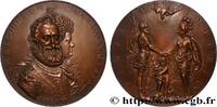 FRANCE Médaille, Second anniversaire du dauphin, refrappe HENRI IV LE GRAND Monnaie de Paris (1603) (99,5mm, 468,42g, 12h) -