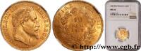 FRANCE 10 francs or Napoléon III, tête laurée, petit 10 SECOND EMPIRE Strasbourg 1862 (19mm, 3,23g, 6h) -
