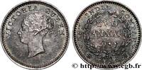BRITISH INDIA 2 Annas East India Company Victoria BRITISH INDIA Bombay 1841 (15,3mm, 1,46g, 12h) -