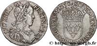 FRANCE Demi-écu, portrait à la mèche longue LOUIS XIV THE SUN KING La Rochelle 1650 (31mm, 13,35g, 5h) -