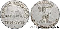 ALGERIA 10 Centimes Horlogerie Plantier Boissonnet ALGERIA Sidi-Bel-Abbès 1918 (30mm, 2,18g, 12h) -