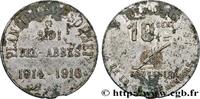 ALGERIA 10 Centimes Horlogerie Plantier Boissonnet ALGERIA Sidi-Bel-Abbès 1916 (30mm, 2,13g, 12h) -