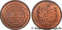TUNISIA - FRENCH PROTECTORATE 2 Centimes AH1308 TUNISIA - FRENCH PROTECTORATE 1891 (20mm, 1,96g, 6h) -