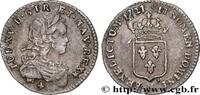 FRANCE Douzième d’écu à l’écu de France LOUIS XV THE BELOVED Montpellier 1721 (20,5mm, 1,94g, 6h) -