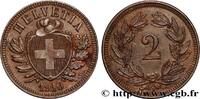 SWITZERLAND 2 Centimes (Rappen) croix suisse SWITZERLAND Berne - B 1910 (20mm, 2,55g, 12h) -