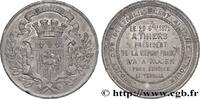 FRANCE Médaille, Visite d’Adolphe Thiers à Rouen TROISIÈME RÉPUBLIQUE 76 - Rouen 1871 (45,5mm, 44,85g, 12h) -