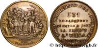 FRANCE Médaille, Adieux d’un transporté, premier départ d DEUXIÈME RÉPUBLIQUE 1848 (27,5mm, 8,22g, 12h) -