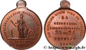 FRANCE Médaille en mémoire des évènements de 1848 DEUXIÈME RÉPUBLIQUE 1848 (27,5mm, 5,49g, 12h) -
