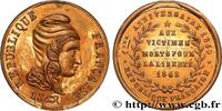 FRANCE Médaille, Premier anniversaire de la République DEUXIÈME RÉPUBLIQUE 1849 (23,5mm, 5,53g, 12h) -