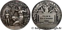 FRANCE Médaille, Horticulture, Prix de la ville d’Arcacho BORDELAIS - VILLES, ENTREPRISES ET VINS 1964 (58,5mm, 116,52g, 12h) -