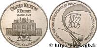 FRANCE Médaille, 150e anniversaire du classement des vins BORDELAIS - VILLES, ENTREPRISES ET VINS 2005 (40,5mm, 30,06g, 12h) -