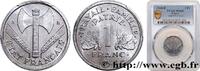 FRANCE 1 franc Francisque, légère FRENCH STATE Beaumont-Le-Roger 1944 (23mm, 1,3g, 6h) -