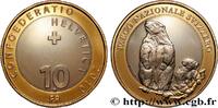 SWITZERLAND 10 Francs Parc National Suisse – marmottes SWITZERLAND Berne - B 2010 (33mm, 15g, 12h) -