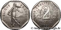 FRANCE 2 francs Semeuse, nickel, frappe monnaie V REPUBLIC Pessac 1991 (26,5mm, 7,47g, 6h) -