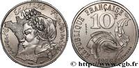 FRANCE Essai de 10 francs Jimenez V REPUBLIC Pessac 1986 (21mm, 6,46g, 6h) -