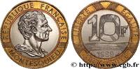 FRANCE 10 francs Montesquieu V REPUBLIC 1989 (23mm, 6,51g, 6h) -
