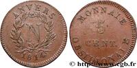 FRANCE 5 cent. Anvers à l’N, frappe de l’atelier de Wolsc PREMIER EMPIRE / FIRST FRENCH EMPIRE Anvers 1814 (29,95mm, 12,36g, 6h) -