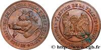 FRANCE Monnaie satirique Cu 32, module de dix centimes à SATIRICAL COINS - 1870 WAR AND BATTLE OF SEDAN 1870 (32mm, 9,94g, 12h) -