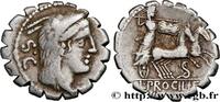THE REPUBLIC (280 BC to 27 BC) Denier serratus PROCILIA Rome 80 AC. (17,5mm, 3,73g, 11h) -