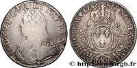 FRANCE Écu aux branches d'olivier, buste habillé LOUIS XV THE BELOVED Amiens 1736 (40mm, 28,89g, 6h) -