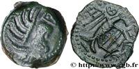 FRANCE Bronze à l’aigle et à la rouelle, tête à droite GALLIA - CARNUTES (Beauce area) Chartres (28) c. 52 AC. (15,5mm, 3,23g, 10h) -