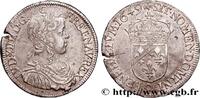 FRANCE Demi-écu, portrait à la mèche longue LOUIS XIV THE SUN KING Rennes 1649 (32,5mm, 13,46g, 6h) -