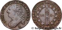 FRANCE 12 deniers dit au faisceau, type FRANCOIS LOUIS XVI Bayonne 1792 (29mm, 11,84g, 6h) -