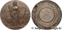 FRANCE Médaille, Cours d’adultes ENSEIGNEMENT 21 - Pagny-la-ville 1915 (49,5mm, 57,36g, 12h) -