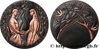 FRANCE Médaille de mariage AMOUR ET MARIAGE Monnaie de Paris 1988 (76,5mm, 249,86g, 12h) -