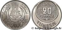 TUNISIA - FRENCH PROTECTORATE Essai de 20 Francs TUNISIA - FRENCH PROTECTORATE Paris 1950 (22,96mm, 5,48g, 6h) -