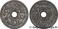 TUNISIA - FRENCH PROTECTORATE Essai de 10 centimes TUNISIA - FRENCH PROTECTORATE Paris 1945 (17,59mm, 1,58g, 6h) -