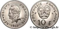 FRENCH POLYNESIA Essai de 10 Francs FRENCH POLYNESIA Paris 1967 (24mm, 5,93g, 6h) -