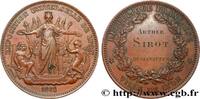 FRANCE Médaille, Exposition Universelle EXPOSITIONS UNIVERSELLES 69 - Lyon 1872 (37,5mm, 27,31g, 12h) -