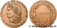 FRANCE Médaille, Académie de philatélie ACADÉMIES ET SOCIÉTÉS SAVANTES Monnaie de Paris 1968 (49mm, 66,68g, 12h) -