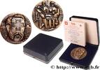 FRANCE Médaille, 125 ans de l’idée de la croix rouge, La MÉDECINE - SOCIÉTÉS MÉDICALES - MÉDECINS/CHIRURGIENS - ASSISTANCE PUBLIQUE 1984 (45mm, 62,89g, 12h) -