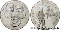 FRANCE Médaille, First USA landing on the Moon CONQUÊTE DE L'ESPACE - EXPLORATION SPATIALE 1969 (30mm, 11,38g, 12h) -
