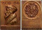 FRANCE Plaquette, 350e anniversaire du Collège et de l’Ac SUISSE 1909 (36mm, 22,44g, 12h) -