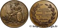 FRANCE Médaille, Centenaire de la Société helvétique de b SUISSE 1920 (33,5mm, 13,38g, 12h) -