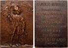 FRANCE Plaquette, Emile Rivoire PERSONNAGES Suisse, Genève 1919 (59,9mm, 52,58g, 12h) -