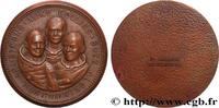 FRANCE Médaille, Armstrong, Collins et Aldrin CONQUÊTE DE L'ESPACE - EXPLORATION SPATIALE 1969 (25mm, 32,57g, 12h) -