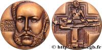 FRANCE Médaille, Henry Dunant MÉDECINE - SOCIÉTÉS MÉDICALES - MÉDECINS/CHIRURGIENS - ASSISTANCE PUBLIQUE 1977 (44,5mm, 71,79g, 12h) -
