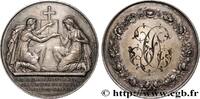 FRANCE Médaille de mariage, Evangile de St Mathieu AMOUR ET MARIAGE 1877 (31,5mm, 14,46g, 12h) -