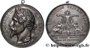 FRANCE Médaille, Exposition universelle, La France couron EXPOSITIONS UNIVERSELLES (1855) (71mm, 124,90g, 12h) -