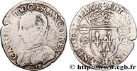 FRANCE Demi-teston, 2e type CHARLES IX La Rochelle 1565 (MDLXV) (25mm, 4,55g, 10h) -