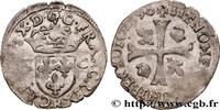 FRANCE Douzain aux deux C, 2e type CHARLES X, CARDINAL OF BOURBON Rouen 1590 (23mm, 1,77g, 10h) -